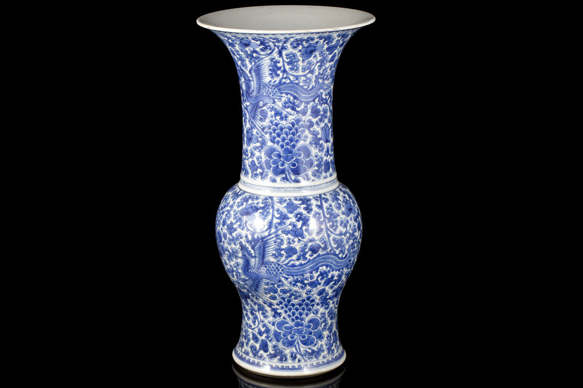 Kangxi phoenix Yenyen vase